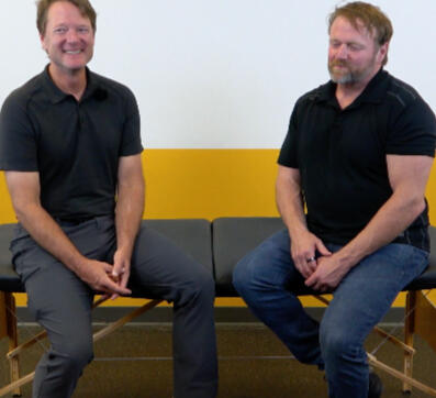 Coach Chris Korfist 와 Triphasic Training의 저자 Cal Dietz